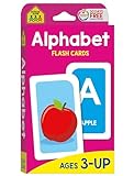 School Zone Alphabet Flash Cards: Learn the ABCs, Preschool & Toddlers, Letters & Phonics, Colorful & Fun Learning, Ages 3 and Up, 56 Cards