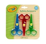 Crayola My First Safety Scissors, Toddler Art Supplies, 3ct