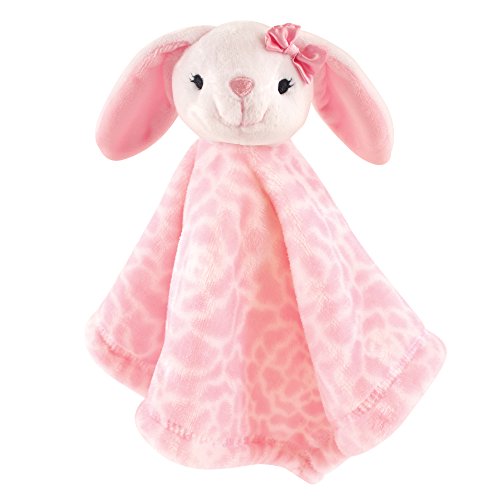 Hudson Baby Animal Friend Plushy Security Blanket, White Bunny