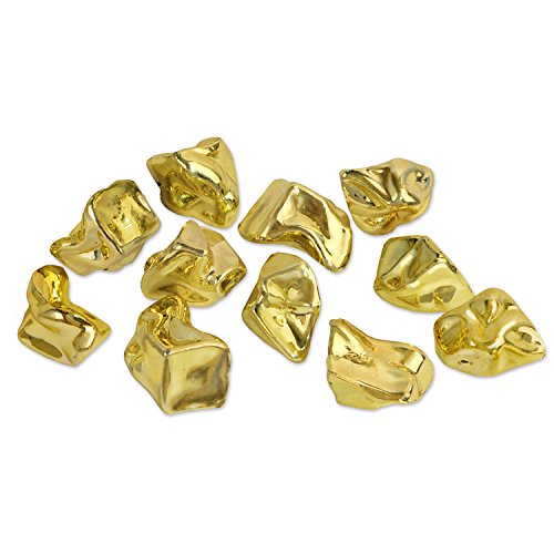 Beistle 52168 Plastic Nuggets, 1.06 oz, Gold