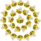 RONYOUNG 20PCS Wool Felt Bumble Bee Cute Bee Craft Ball Nursery Perfect for Baby Room Shower Gift Decorations or Costume Accessories