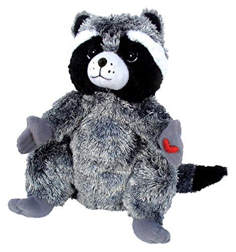 MerryMakers The Kissing Hand Chester Raccoon Plush Doll, 9-Inch