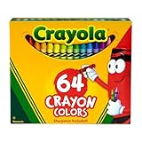 Crayola Crayon Set, 3-5/8', Permanent/Waterproof, 64/BX, Assorted, Sold as 1 Box