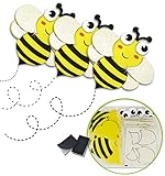 Bee Stickers - Bees for Crafts 12 Bumble Bee Craft Sticker Activity Spring Craft Kits for Kids Summer Activities for Kids Bug Stickers for Kids Bumble Bees for Crafts Spring Foam Stickers Bee Magnets