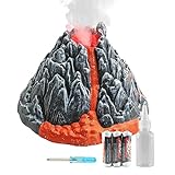 DINOBROS Volcano Toy for Kids 3-5, Mist-spouting Volcano Model with Dinosaur Sounds, Simulated Volcano Gifts for Boys and Girls