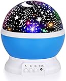 RICTLY Night Light for Kids, Kids Night Light, Star Night Light, Nebula Star Projector 360 Degree Rotation - 4 LED Bulbs 12 Light Color Changing with USB Cable, Romantic Gifts for Men Women Children