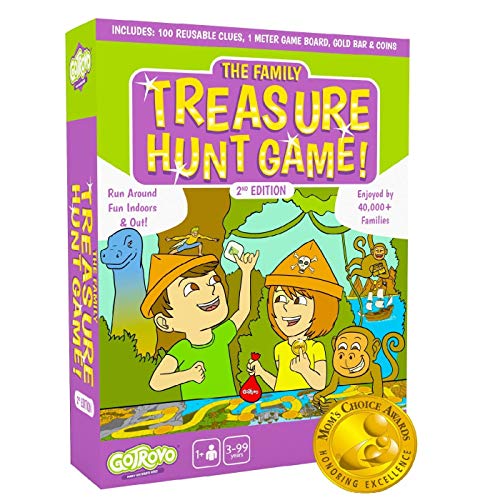 GoTrovo Treasure Hunt Game Fun Scavenger Hunt Board Game for Kids Indoors and Outdoor