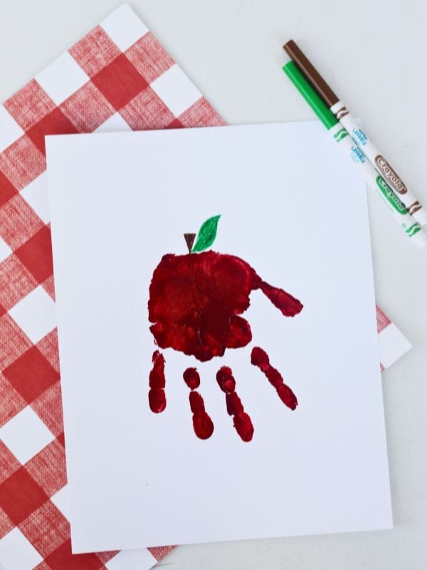 Apple Handprint Art