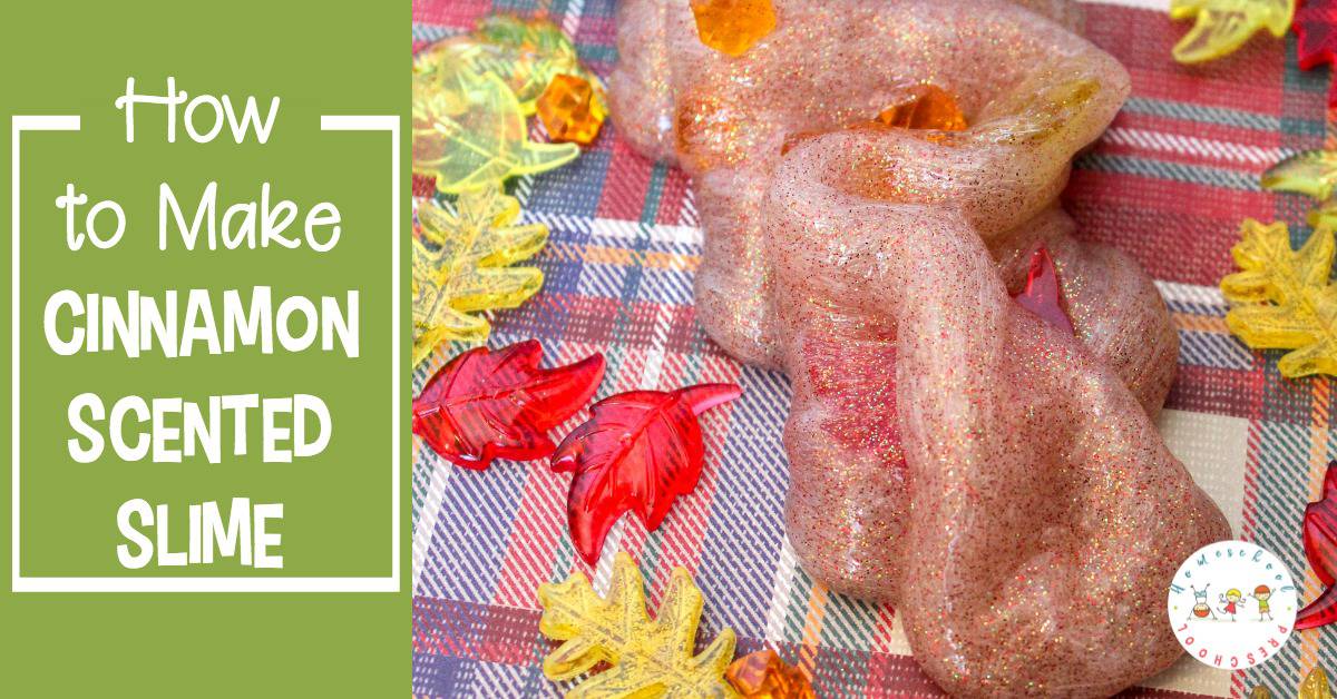 Amazing DIY cinnamon scented fall slime! This simple homemade cinnamon slime is perfect for kids of all ages! Make a batch today.