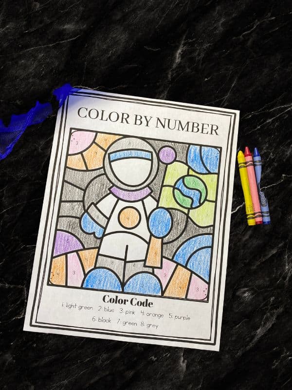 Color by Number Space