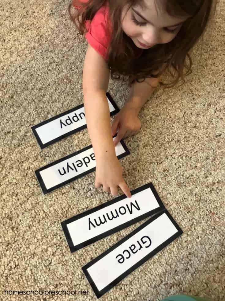 This Find My Name – A Quick and Easy Name Recognition Activity will help your child be able to quickly recall their name and memorize how it looks.