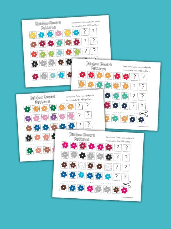 Flower Pattern Worksheet