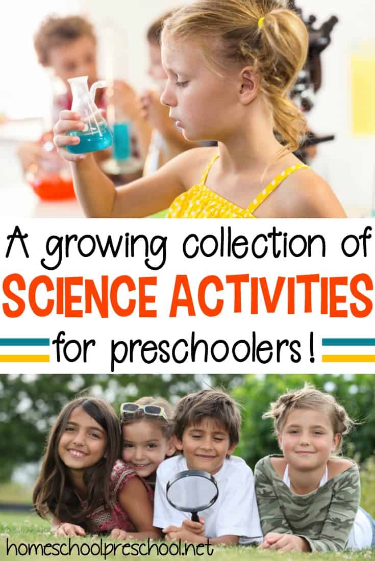 Introduce your preschoolers to many different scientific topics with this growing collection of preschool science activities, books, and printables.