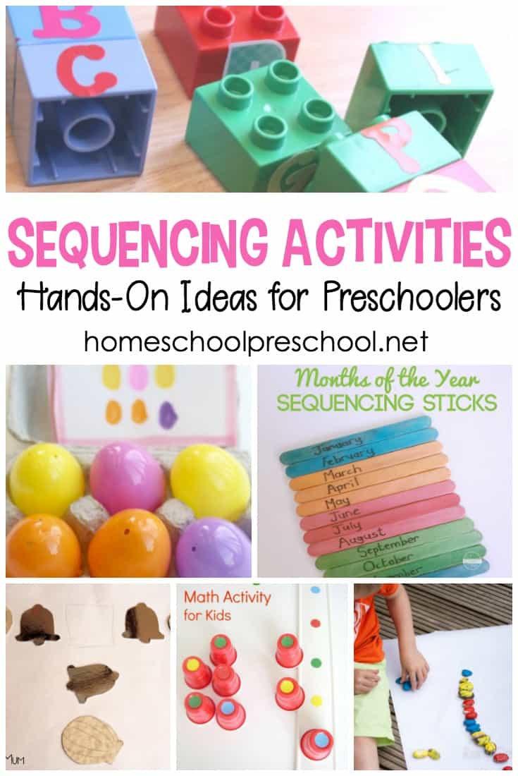 Being able to sequence is an important skill for math and reading. Discover hands-on sequencing activities for preschoolers that are perfect for building a strong foundation.