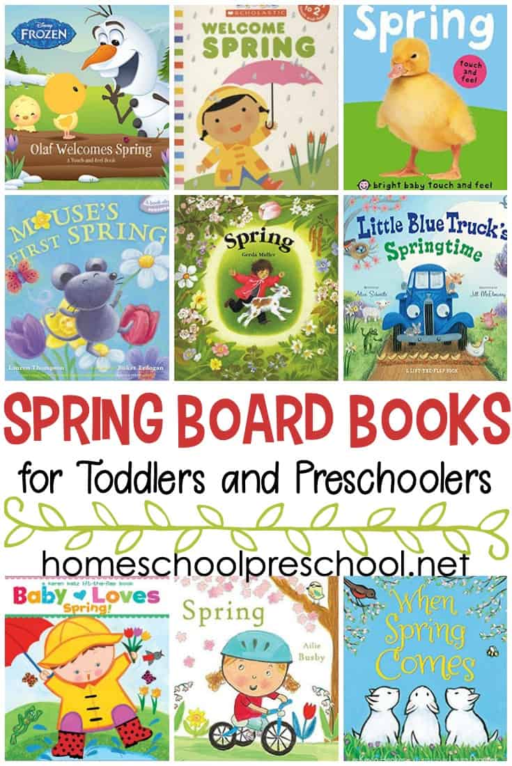 Check out this list of spring books for toddlers! These board books are perfect for toddlers and preschoolers to read this spring.