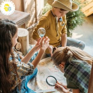 Nothing is worse than bored kids stuck inside on a rainy day. Instead of listening to the kids whine, send them on a treasure hunt!