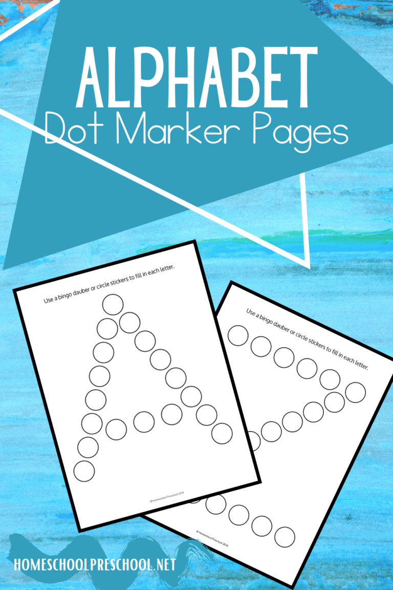 Alphabet Dot Activity Pages