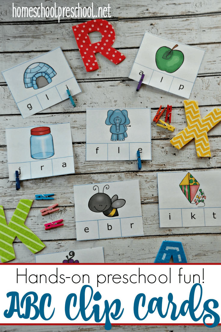 Beginning Sounds Printable Alphabet Clip Cards