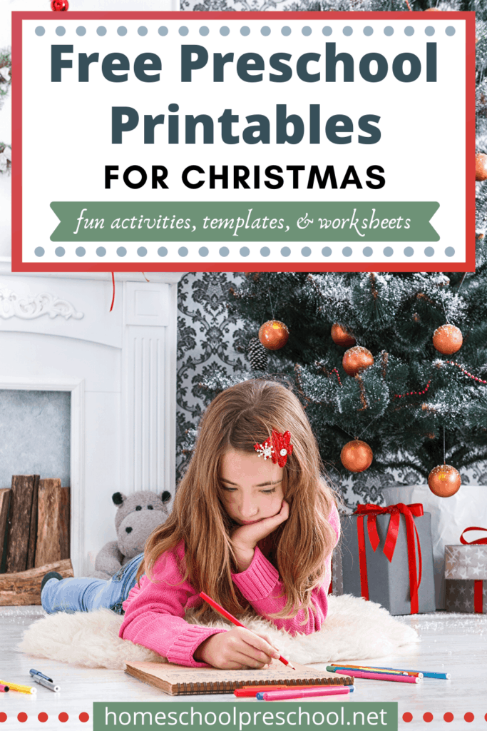 Whether you're looking for worksheets, templates, or activities to do with your kids, don't miss this collection of preschool Christmas printables!