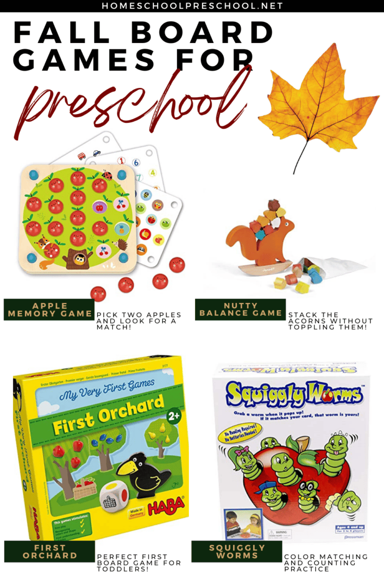 Fall Games for Preschoolers