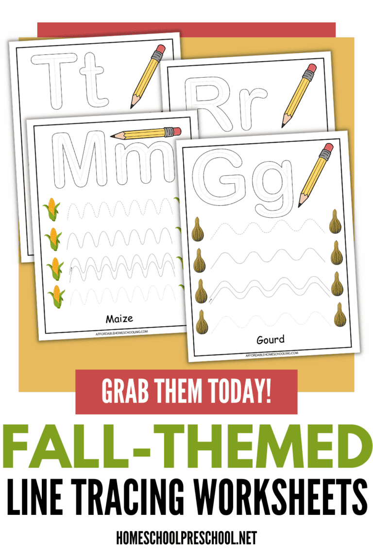 Fall Tracing Worksheets