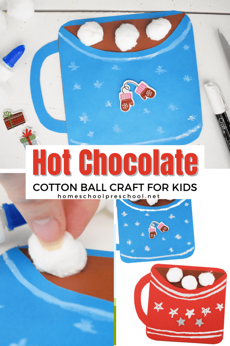 Hot Chocolate Winter Craft for Preschoolers