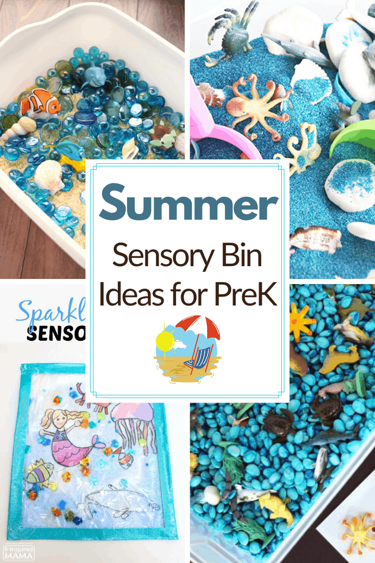 Encourage sensory exploration this summer by creating these awesome summer sensory bin ideas! Themes include oceans, gardens, and so much more!