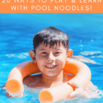 Don't let summer stop you from teaching your preschoolers. These pool noodle ideas are perfect for making your homeschool preschool lessons so much fun!