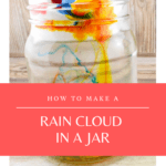 Making a rain cloud in a jar is a great way to explore weather with your preschoolers and young learners. They'll see up close how clouds make rain.