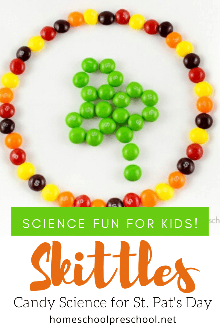 I love being able to incorporate the holidays into our homeschool lessons. This easy Skittles science project is perfect for St. Patrick’s Day!