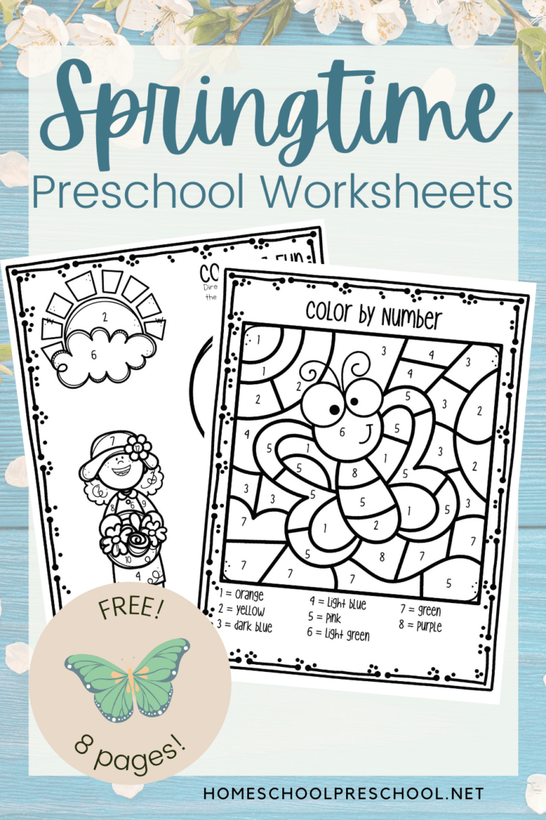 Spring Worksheets for Preschool