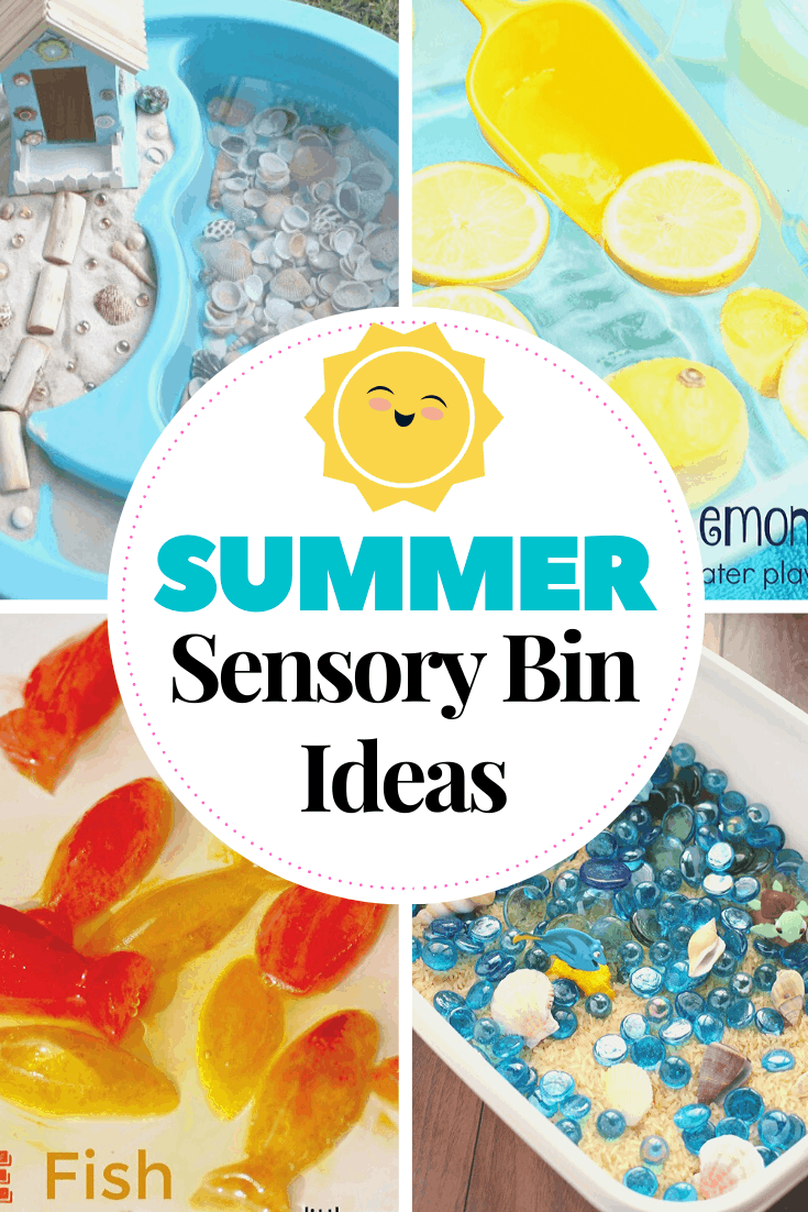 Encourage sensory exploration this summer by creating these awesome summer sensory bin ideas! Themes include oceans, gardens, and so much more!